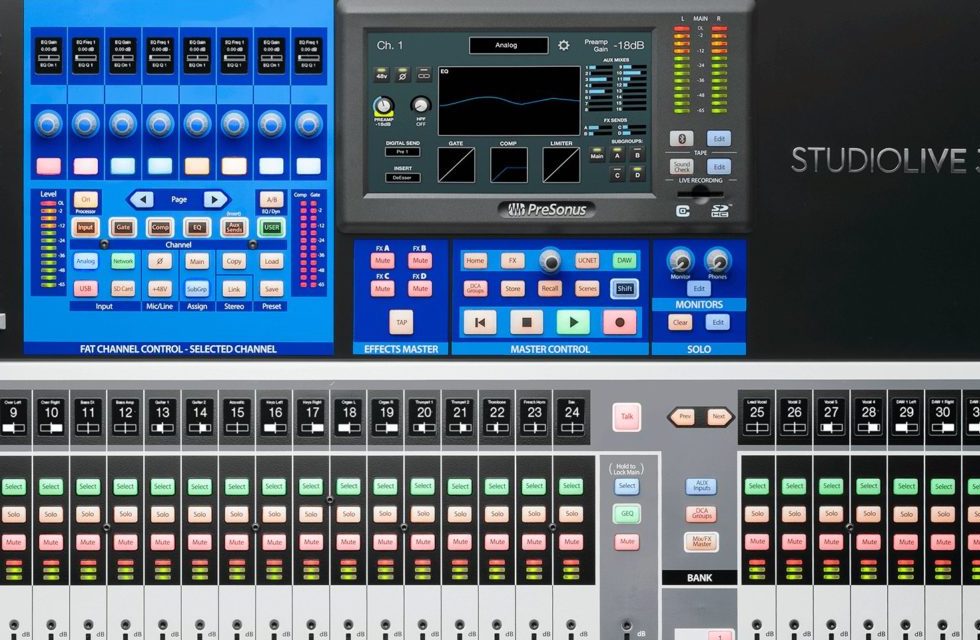 PreSonus StudioLive digital mixing console